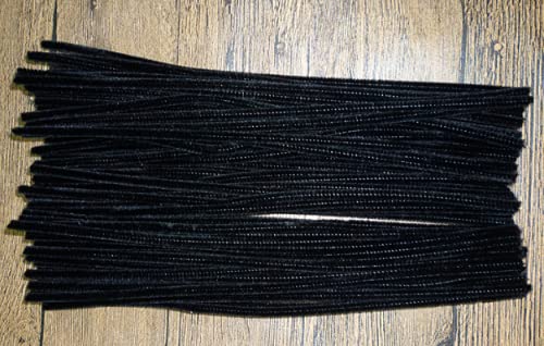GOTOONE Black Pipe Cleaners 200 Pieces Chenille Stems for DIY Art Decorations Creative Craft (6 mm x 12 Inch) - Image 3